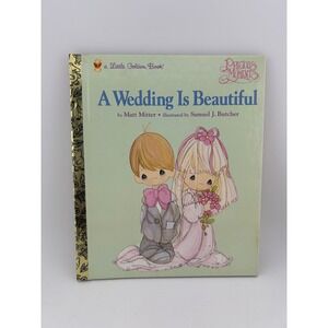 Precious Moments A Wedding Is Beautiful Little Golden Book Children's Story 1994